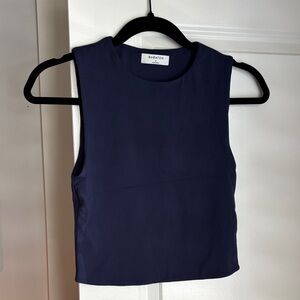 Babaton Navy Blue Contour Tank